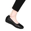Autumn Mother Shoes Beef Tendon Flat Bottom Comfortable Single Shoes Women's Soft Sole Non-slip Lightweight Work Shoes Middle-aged and Elderly Soft Le