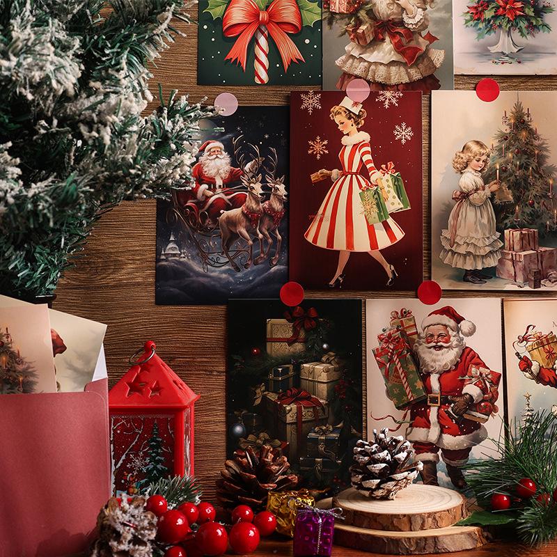 Christmas Warm Heart Music Festival Greeting Card with Scenic Background