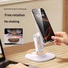 360° Rotating Foldable Desktop Mobile Phone Holder Plastic Stand+Metal Bottom Phone Stand Lazy Universal Tablet Support Stand