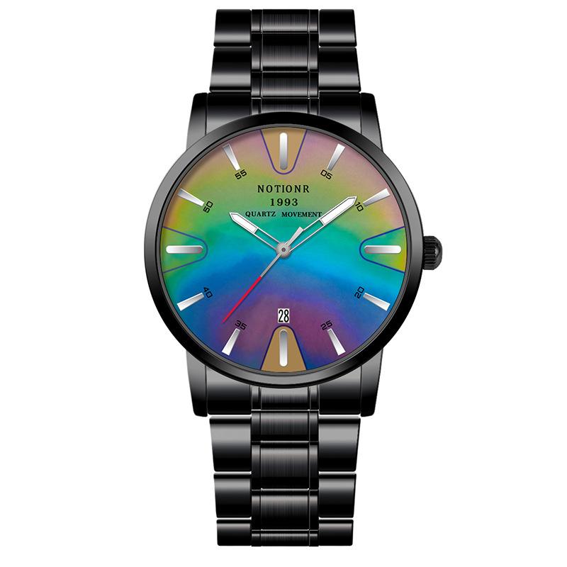 Color Women's Watch Quartz Watch Stainless Steel Watch Casual Sports Women's Watch Analog Calendar Watch