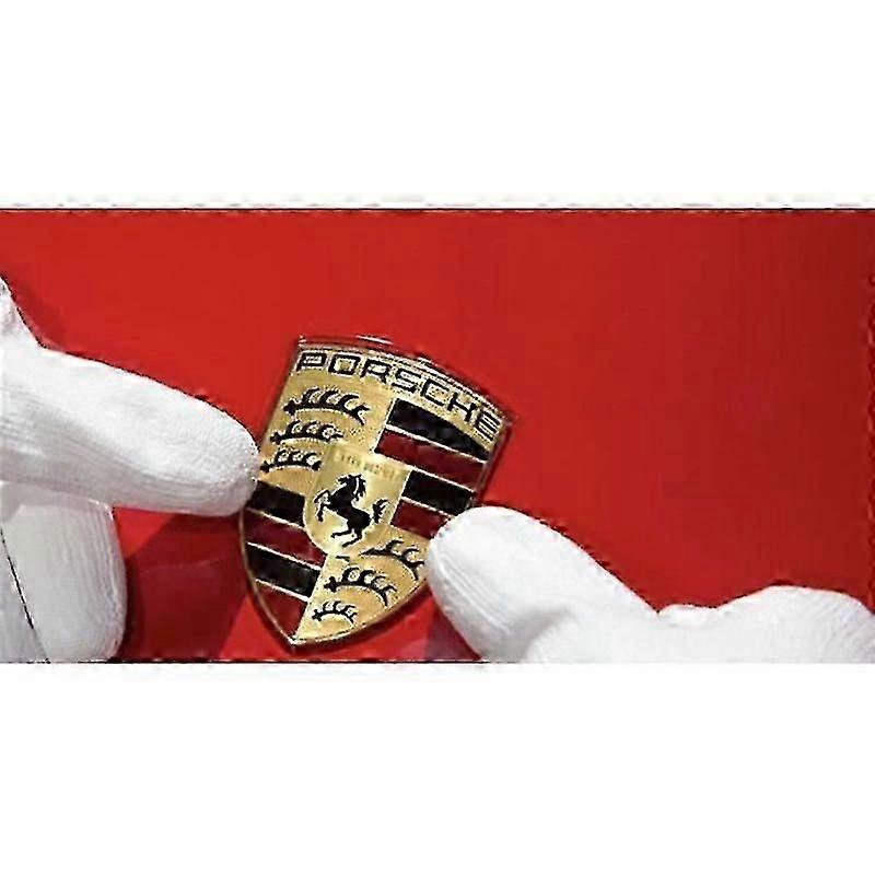 Emblem badge logo Porsche car hood metal 25-26s