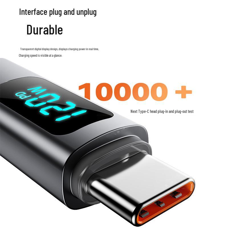 Jingyao 120W Fast Charge Type-C Cable for Apple, Huawei, or MacBook