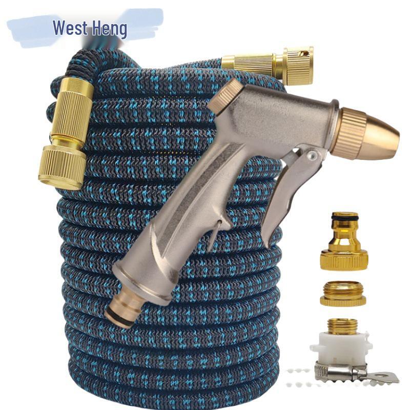 

Пистолет-распылитель для мойки автомобиля под высоким давлением и щетка со шлангом - Черный/Синий 100FT (10m expands to 30m)