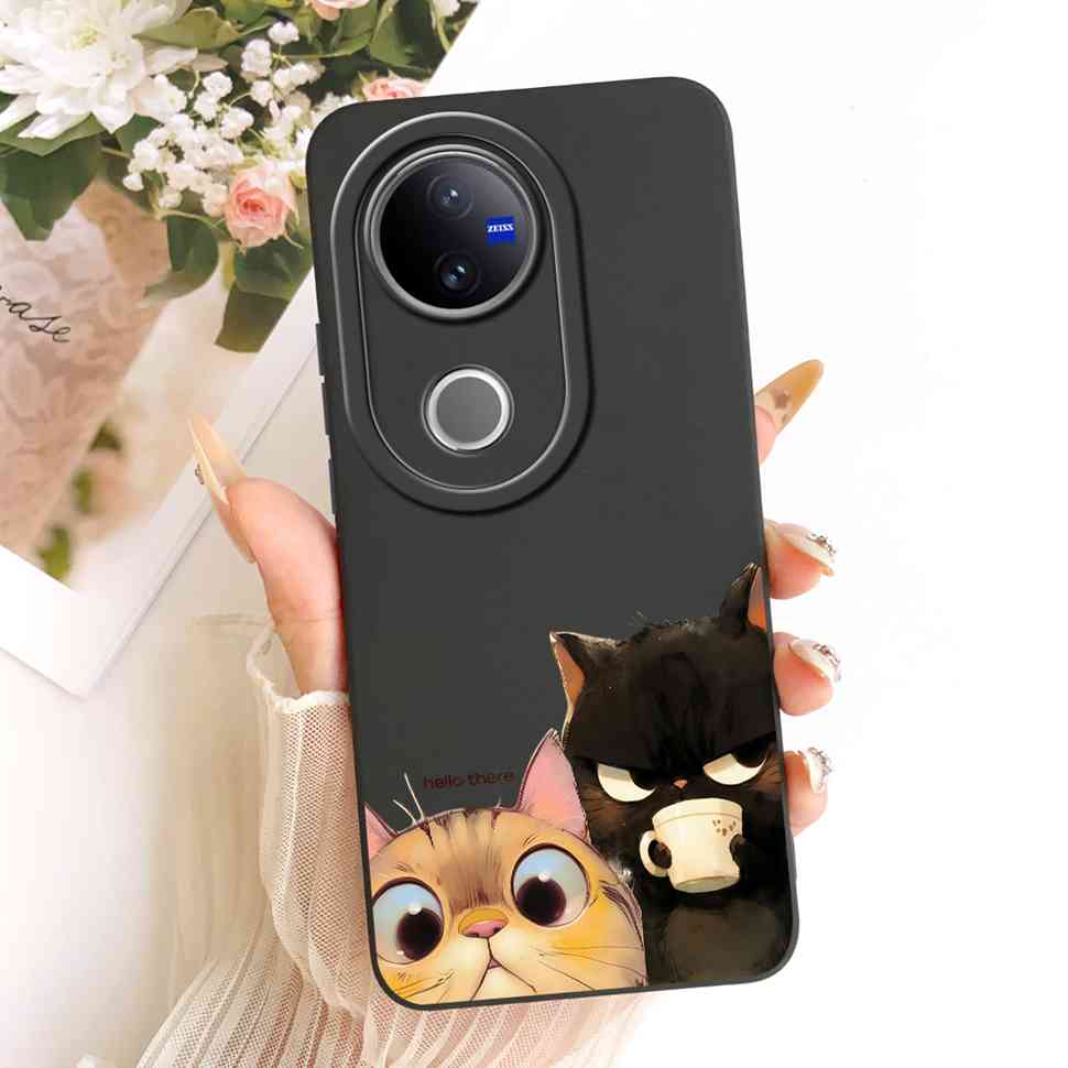 For VIVO V50 5G Case Luxury Silicone Shockproof VIVOV50 5G V2427 Casing Colorful Cartoon Soft Protective Shell Cell Phone Case