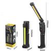 USB Rechargeable LED Work Light 1000 Lumens COB Lantern with Power Capacity Indicator Handled Flashlight for Outdoor Car Repair