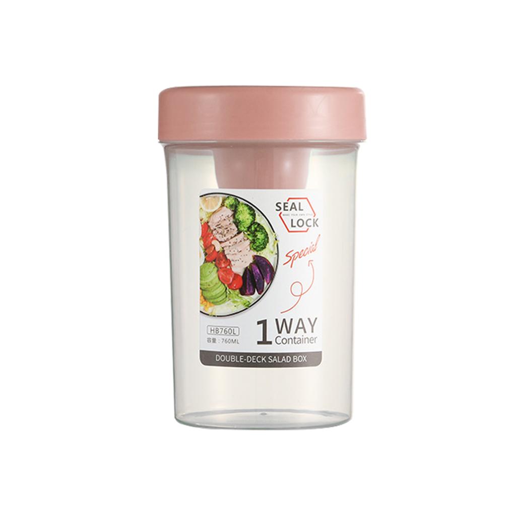 Seal Lock Shaker Cups With Lids And Spoons, Overnight Oats Containers, Reusable Topping Compartment For Breakfast With Yogurt, Cereal Or Oatmeal