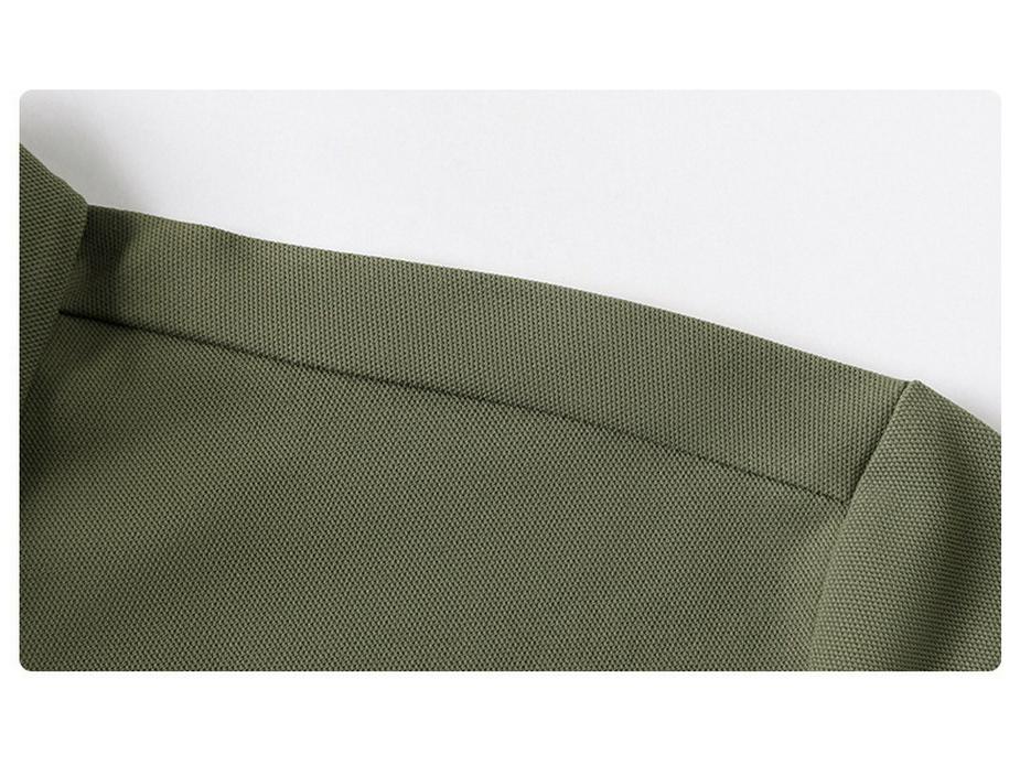 Premium Brand Men's Quick-Dry Golf Polo Shirt with Stand-Up Collar - High-End Design