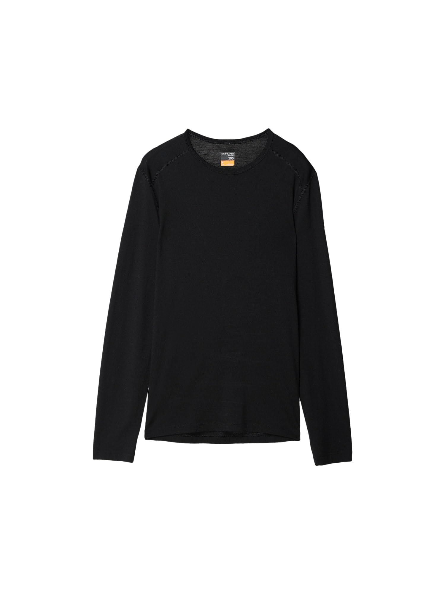 [Icebreaker] Icebreaker Long Sleeve T-Shirt Long Men s Merino 200 Oasis Long Sleeve Crew Neck IX2022001_Black S Men s
