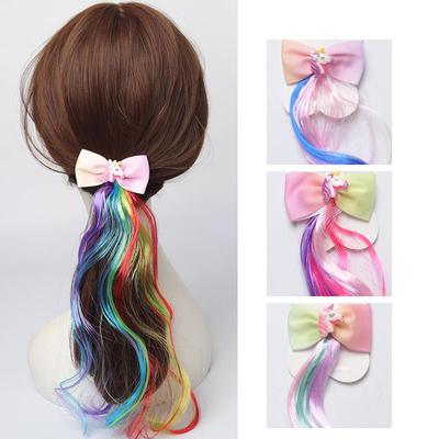 Unicorn Gradient Bow Hairpin - Kids' Cute Hair Accessory
