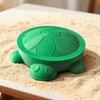 Mini Turtle Sandbox with Lid Summer Indoor Outdoor Round Tortoise Sand Storage Box 3D Printed Green Turtle Ornament Sand Container Beach Toy