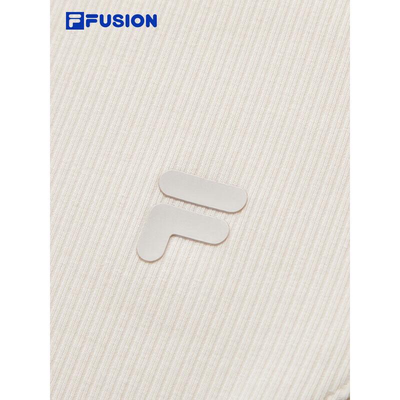 FILA FUSION Women's Solid Knit Slim-Fit T-Shirt