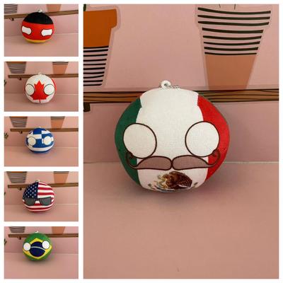 10cm Pluszowa Zabawka Polandball UK Ukraina Niemcy Countryball Wypchana Lalka Dekoracja