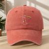 Washed Cotton Dad Hat Rainbow Hook Printed Adjustable Hat Vintage Sun Protection Hat  For Men Women