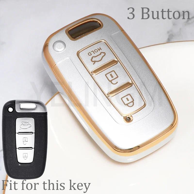 Tpu Key Case Cover 3 4 Buttons Fob For Hyundai Ix35 Elantra Sonata 8 9 For Kia Sportage K5 K2 Sorento Optima Forte 2011-