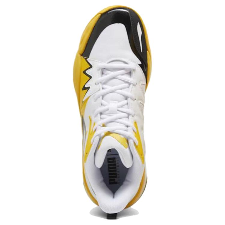 Puma Genetics White Yellow Sizzle Unisex Sneakers 379905-03