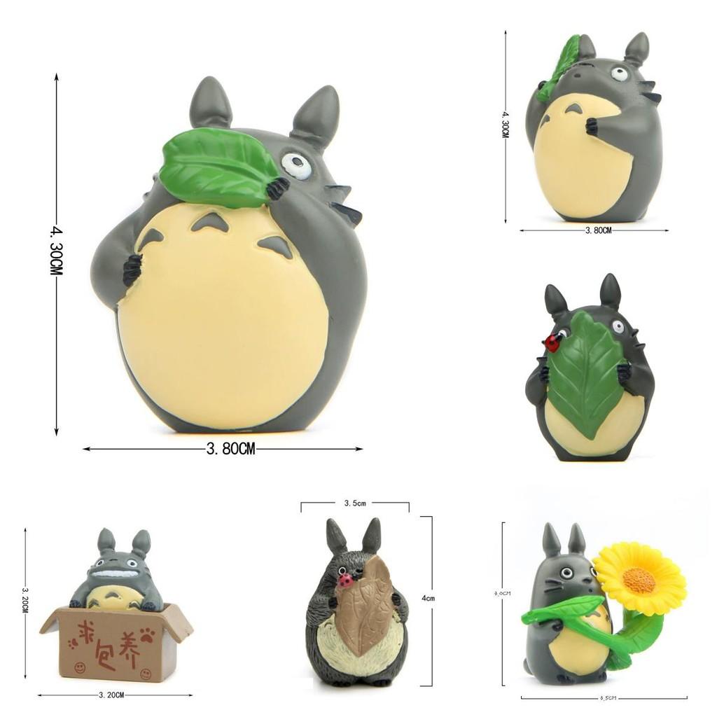 Cartoon My Neighbor Totoro Garden Style Resin Statue With Tree Craft For Gift And Home Office Use