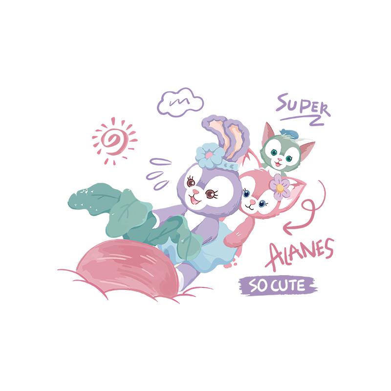 Stella Lou Cartoon Heat Transfer Stickers & Reflective Luminous Anti-Sublimation Washing Labels