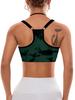 Ladies' elegant backless yoga bra - adjustable thin shoulder straps, stylish sports bra, seamless design.