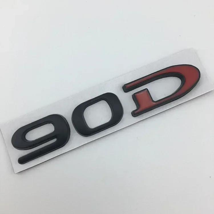 mghxj4 For Tesla MODEL 3 S X Y 75D 85D 90D 100D Rear Boot Trunk Tailgate Emblem Badge Sticker 3D Metal Car Styling Accessories