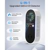 Carbon Monoxide Detectors & Natural Gas Detector, 4-in-1 Carbon Monoxide Detectors Plug In, Gas Leak Detector with Dual Alarms, Temperature &