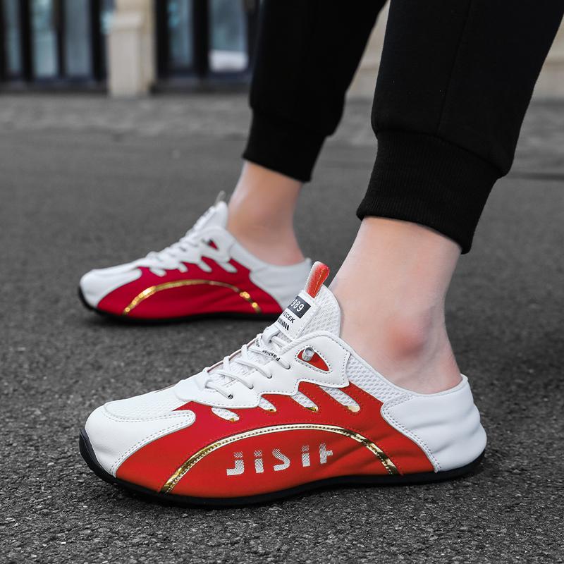 Fashion Men's White Vulcanized Sneakers Flats Comfortable Shoes Men's Basketball Shoes Lightweight Sneakers Lace Up Zapatillas Hombre