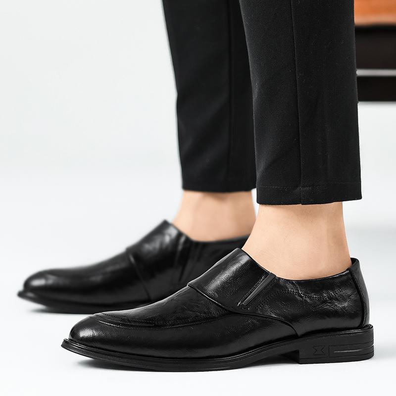 Classic Business Men's Shoes Elegant Gentleman Comfortable Style Formal Evening Party Outdoor quality genuine leather shoes New