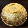 Golden Metal Bowl Copper Decorative Bowl Serving Bowl Blessing Bowl Fengshui Ornament Buddhist Altar Accessories Gift