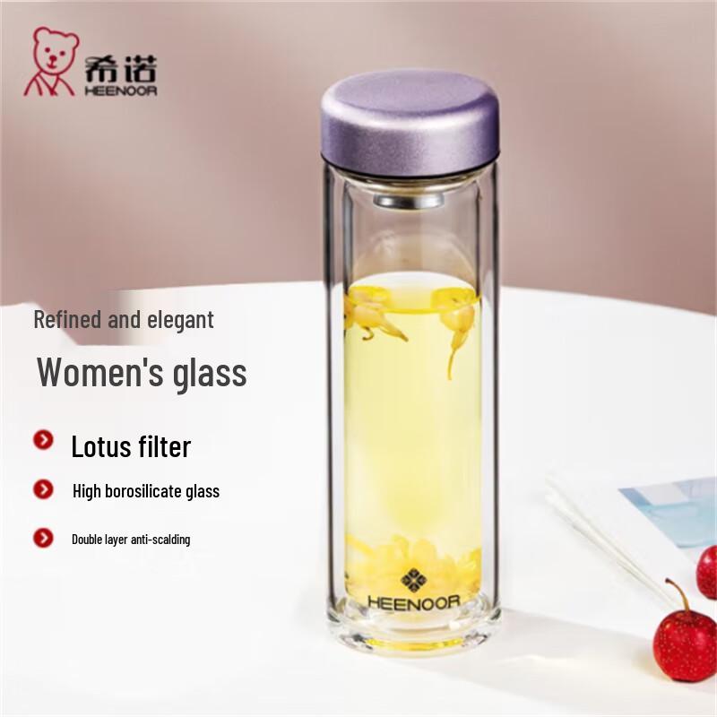 Heenoor Insulated Glass Tea Cup 235ML