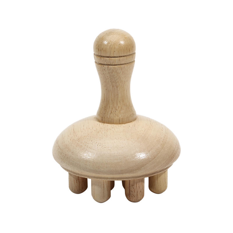 Massagekamm zur Muskelentspannung Holzschabewerkzeug Ganzkörpermeridian Massagerolle aus Massivholz Meridian-Massagegerät