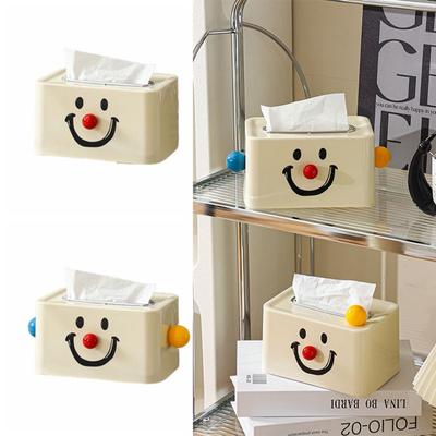 Creative Paper Holder Cute Tissue Case Cover Durable Clown Tissue Box  Bathroom