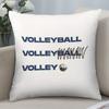 Volleyball Art Pillow Cover, Sport Word Design Cushion Case For Living Room Bedroom Home Decor Gift 40X40Cm Cushion Cover