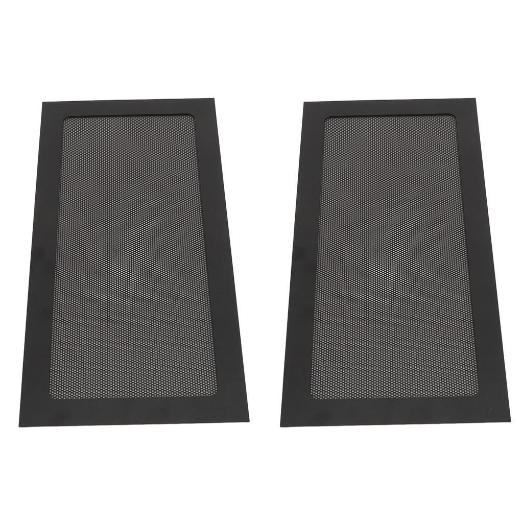 2Pcs Computer Cooler Fan Dust Filter Magnetic Frame PC Fan Dust Mesh PC Cooler Filter Fine Mesh PVC Dust Cover
