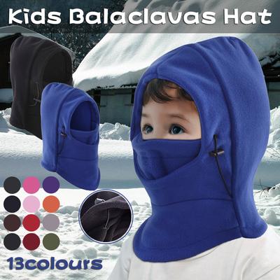 Children's Balaclavas Hat Thick Thermal Windproof Ski Cycling Face Mask Caps