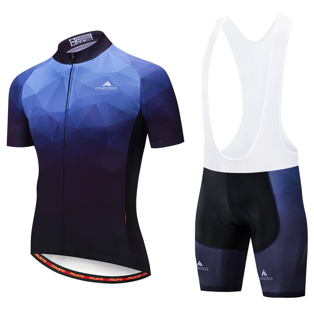 Cycling Suit Short Sleeve Strap Set, Men's Cycling Suit 2026 Summer Breathable Cycling Suit Set