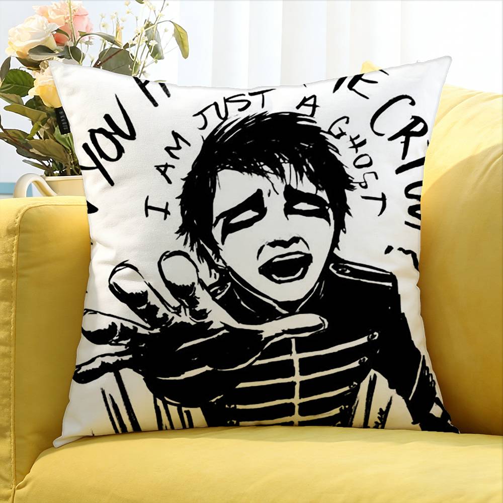 MCR Fan Icon My CChemical Romance Various Sizes Square Pillow Case For Car Home Bedchamber Decor