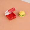Mini Simulation Fun Small Hamburger Doll House Ornament Food Food Play Children Play House Toy Model Small Items