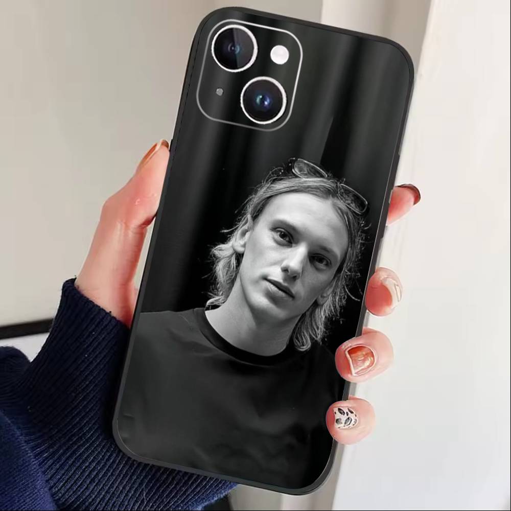 

J-Jamie Campbell Bower Phone Case For iPhone 17 16 15 14 13 12 Max Plus Silicone Black Cover iPhone17