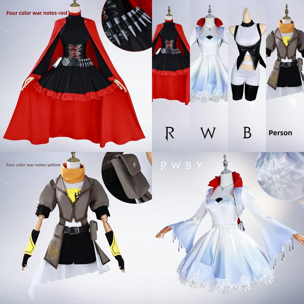 Rwby Ruby Rose Weiss Schnee Cosplay Costume With Polyester For Anime Conventions And Dress Up
