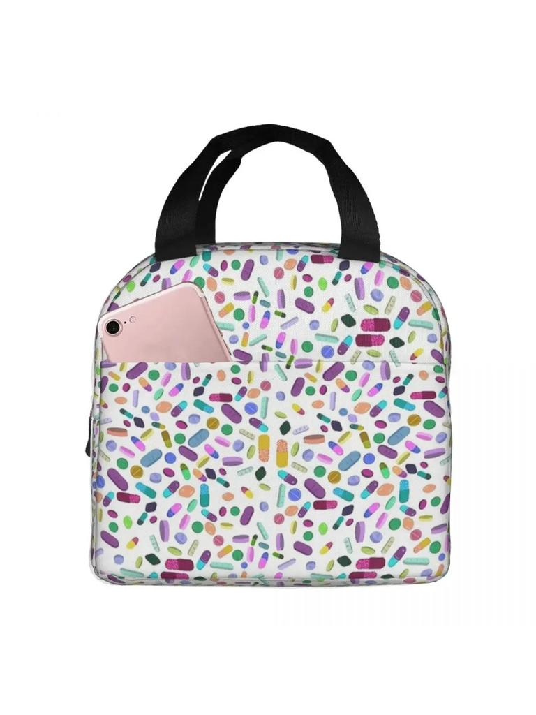 Grönt Mönster Kylväska Matlåda Film The Matrix Bergsklättring Värmeisolering Bärbar Matväska