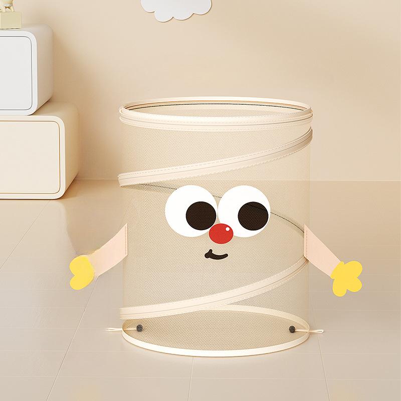 

Складная корзина для белья с крышкой Пыленепроницаемые корзины для грязной одежды для ванной комнаты Корзина для хранения игрушек и одежды Каркас Корзина для хранения в общежитии