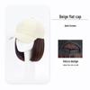 Bob Wig Cap: Women's Versatile Short-Style Synthetic Hair Baseball Cap for Full Gray Hair Coverage.