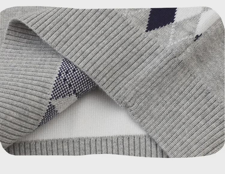 2025 Boys' Cartoon Knitted Sweater Vest - Korean Campus Style for Spring & Autumn