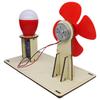 DIY Wooden Wind Turbine Model Children's Science Toy Assembly Steam Technology Physics Education Learning Game Toy