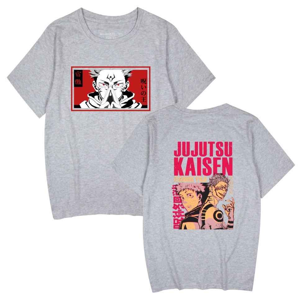Jujutsu Kaisen Anime Women Men's T-shirts Graphic Shirt Cartoon Printed O-Neck Oversized Short Sleeves Fashion Mens Clothing Streetwear