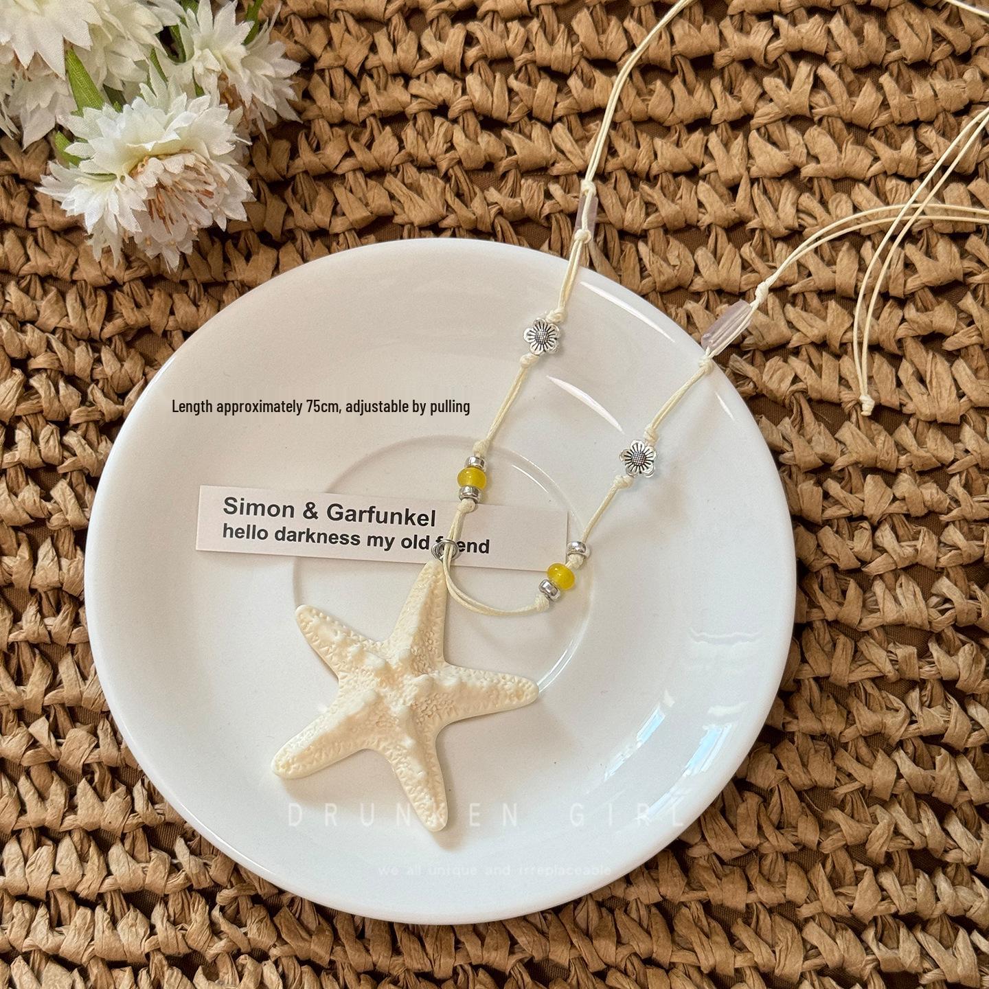 

Bold Dopamine Color Block Starfish Necklace & Sweater Chain - Women s 2025 Collection