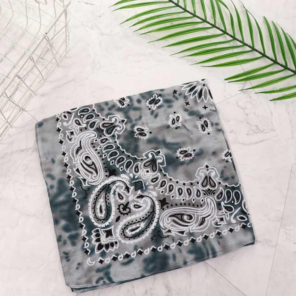 Scarves Square Scarf Cycling Outdoor Hip Hop Paisley Headband Tie Dye Bandana Hip Hop Headwea