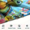 Tortoise Print Flannel Blanket, High quality Comfortable for All Seasons, Home Decor, Warmth and Comfort, Perfect for Christmas Gifts