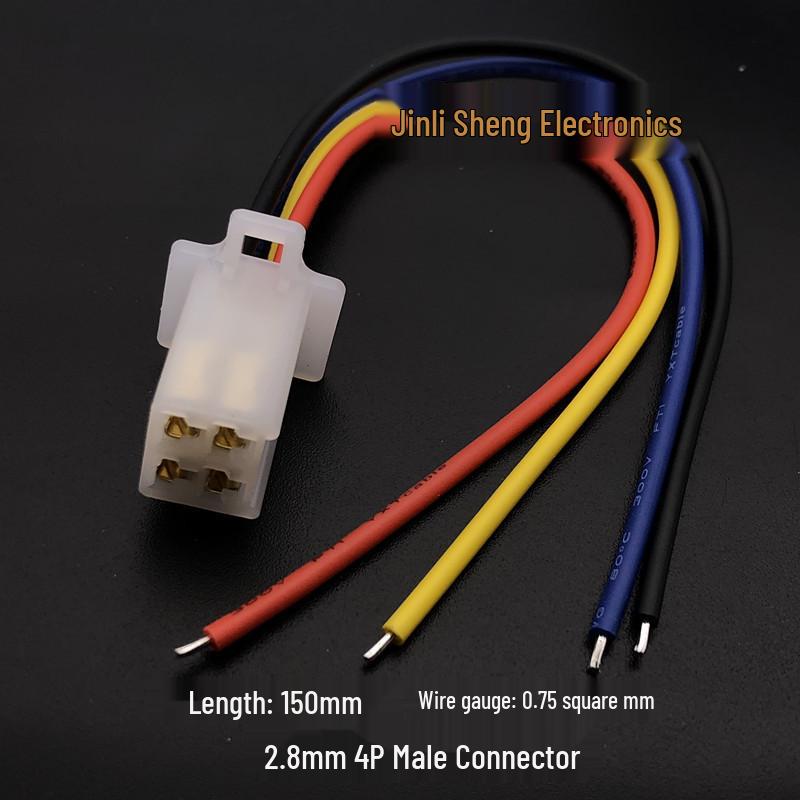 Electric Vehicle Handlebar Controller Connector: 2/3/4 Wire 2.8 Model Male/Female Plug