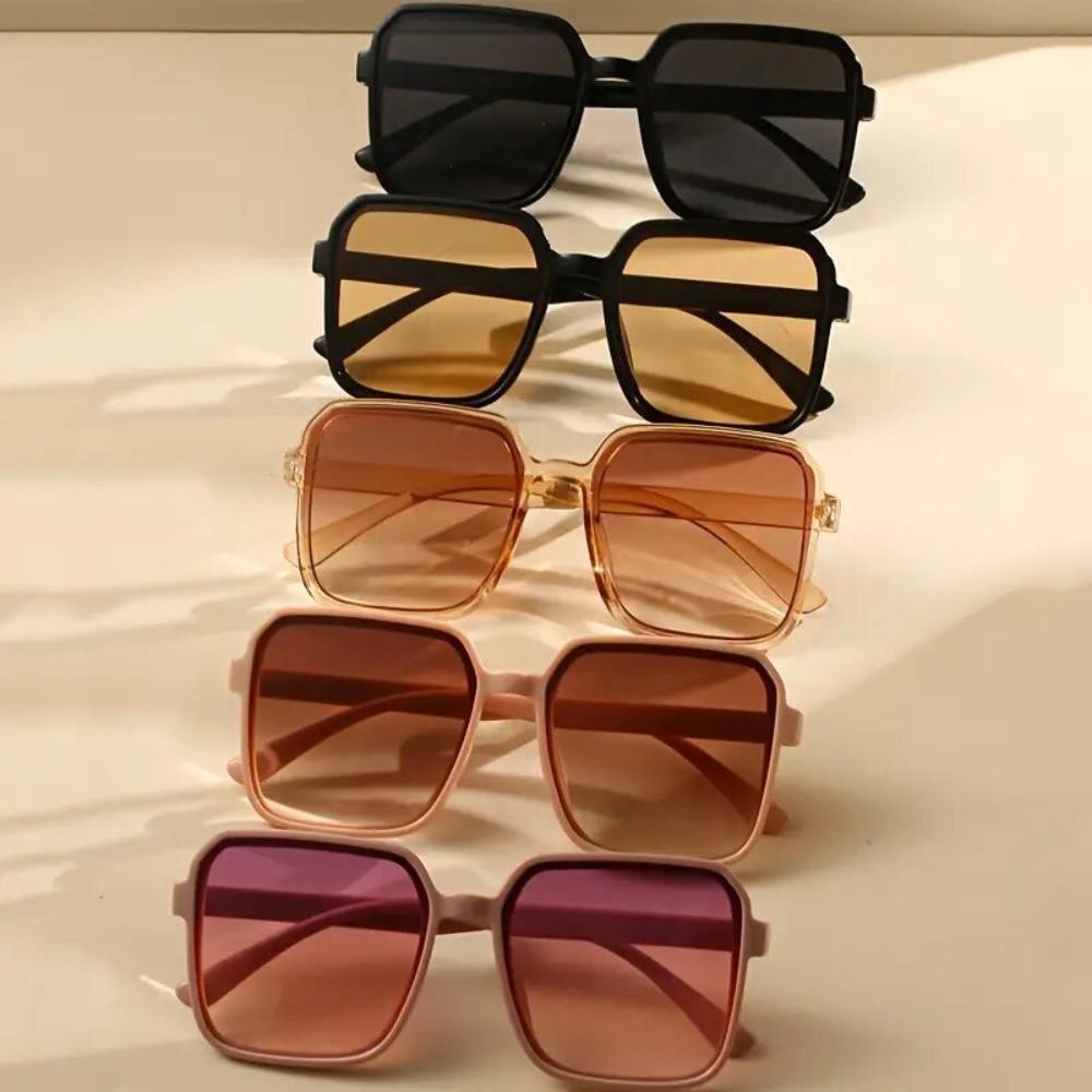 New fashion sunglasses women's square sunglasses plain and versatile ins simple classic sunglasses