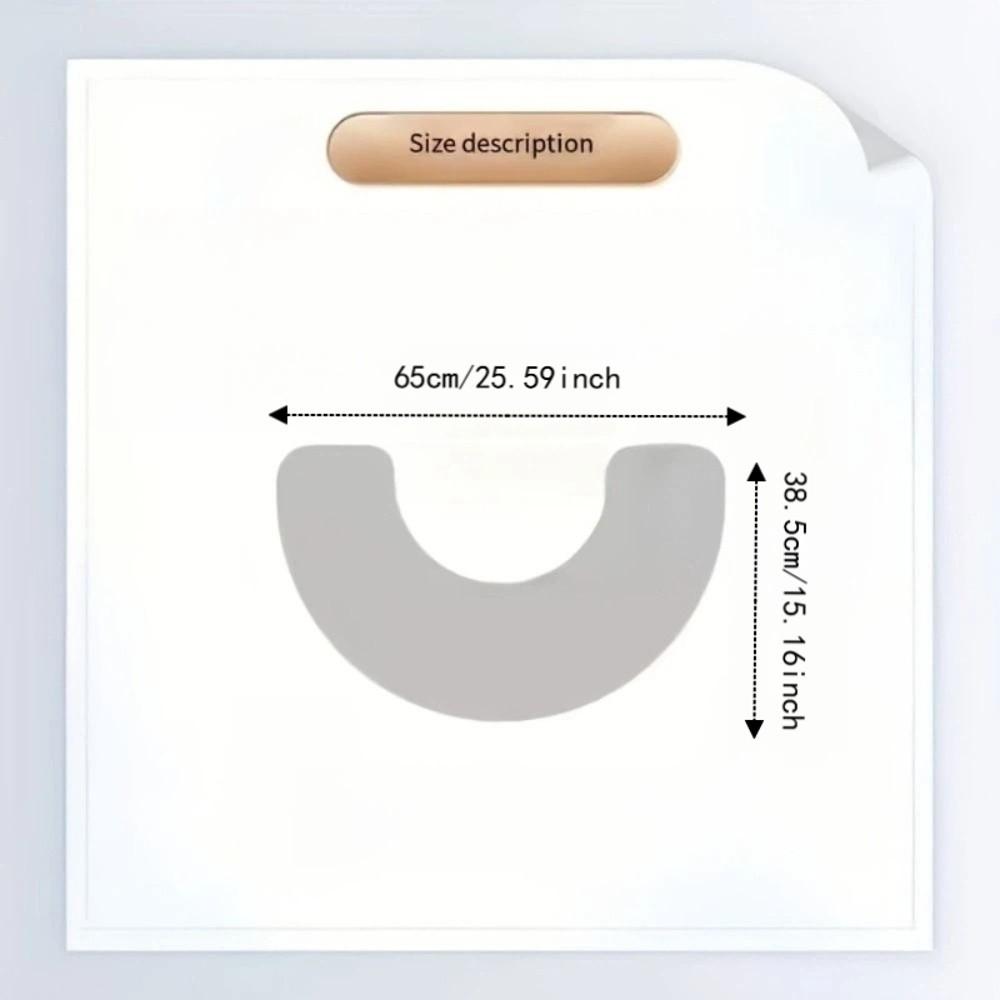 Quick Drying Toilet Mat Water Absorbing U-shaped Floor Mat Beautiful Door Mat Carpet Toilet Room